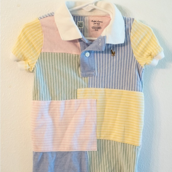 Ralph Lauren Kids Patchwork Polo - Pastel Mix - Picture 1 of 2